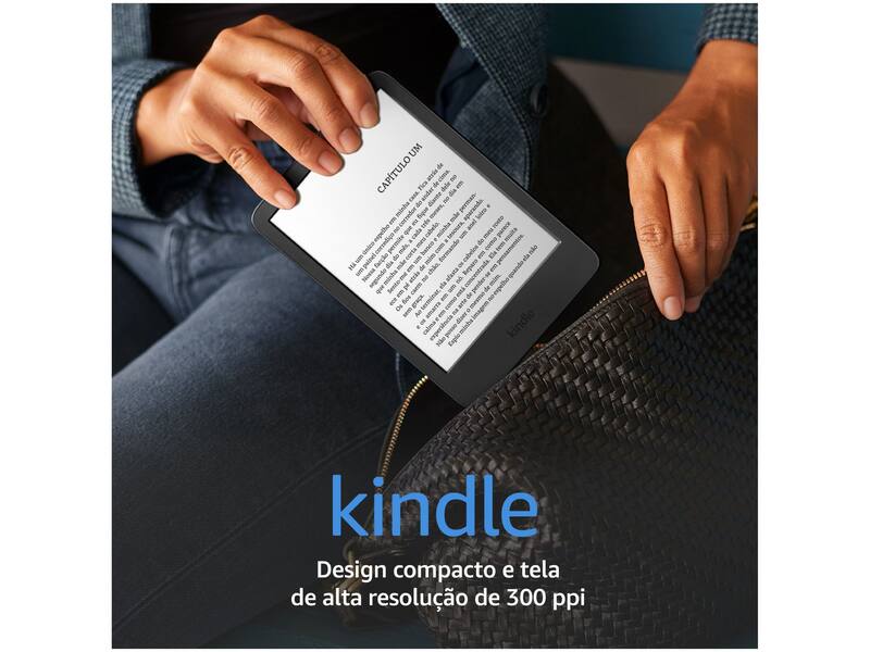 Kindle 11ª Geração Amazon, 16 GB Preto, Luz Integrada, Wifi
